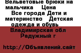 Вельветовые брюки на мальчика  › Цена ­ 500 - Все города Дети и материнство » Детская одежда и обувь   . Владимирская обл.,Радужный г.